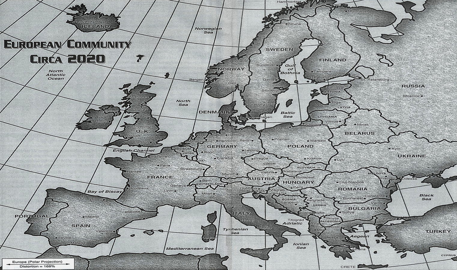 cyberpunk 2020 Europe map